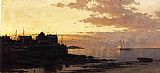 Alfred Thompson Bricher Wall Art - Sunset over the Bay